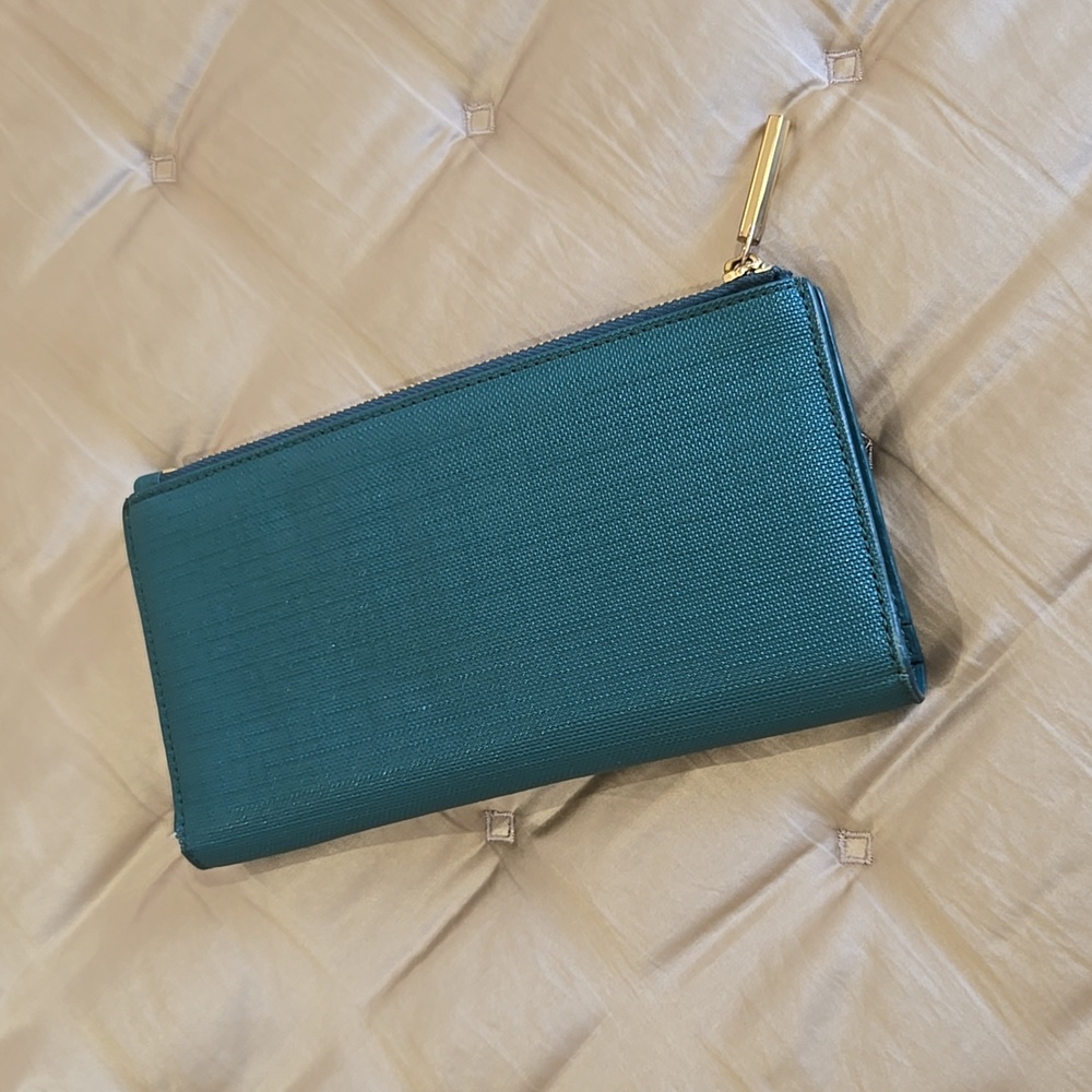 Dagne Dover Liberty Teal Slim Wallet